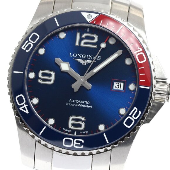 Longines Other - LONGINES Hydro Conquest L3.781.4 Date blue Dial Automatic Men's Watch_901538